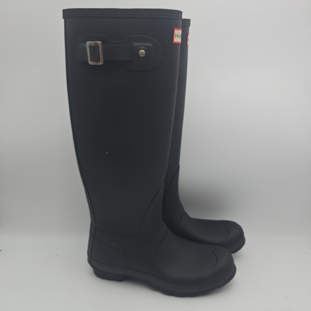 Hunter Original Tall Matte Black Rain Boots Size US 8 / EU 39 / UK 6 - Picture 5 of 13